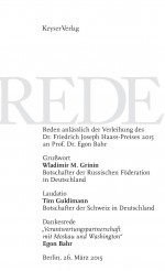 Rede Dr. Friedrich Joseph Haass-Preis